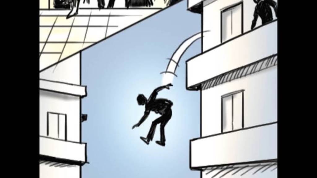 Father battles death to save son loses life after leaping from second floor